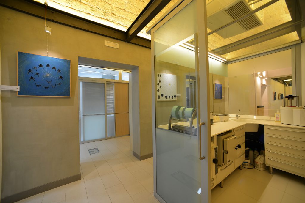 La sala per la sterilizzazione